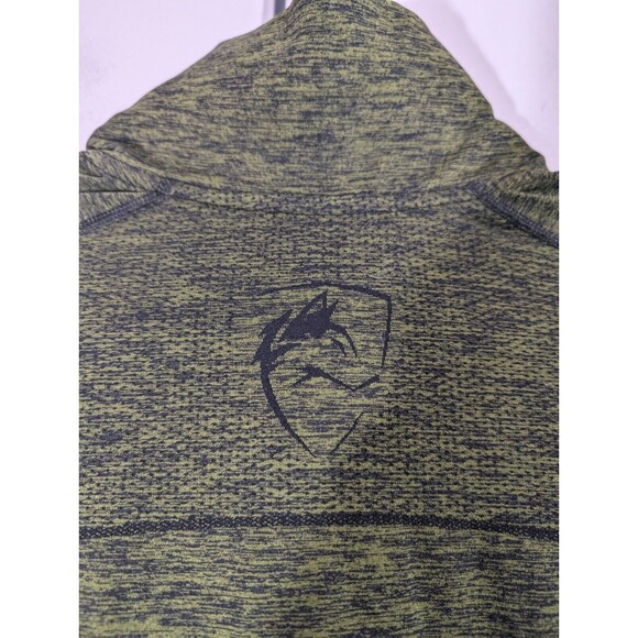 Alphalete Top Men Sz L Dark Long Sleeve Athletic Pullover 1/4 Zip Activewear - Picture 3 of 9